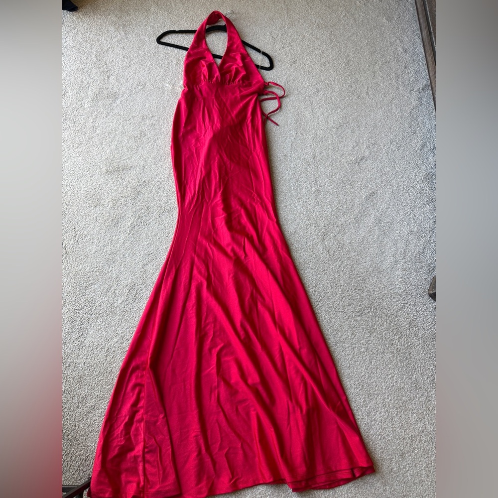 Women’s Red Slip Maxi Dress